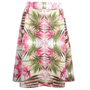 INC International Concepts Tropical A-Line Skirt